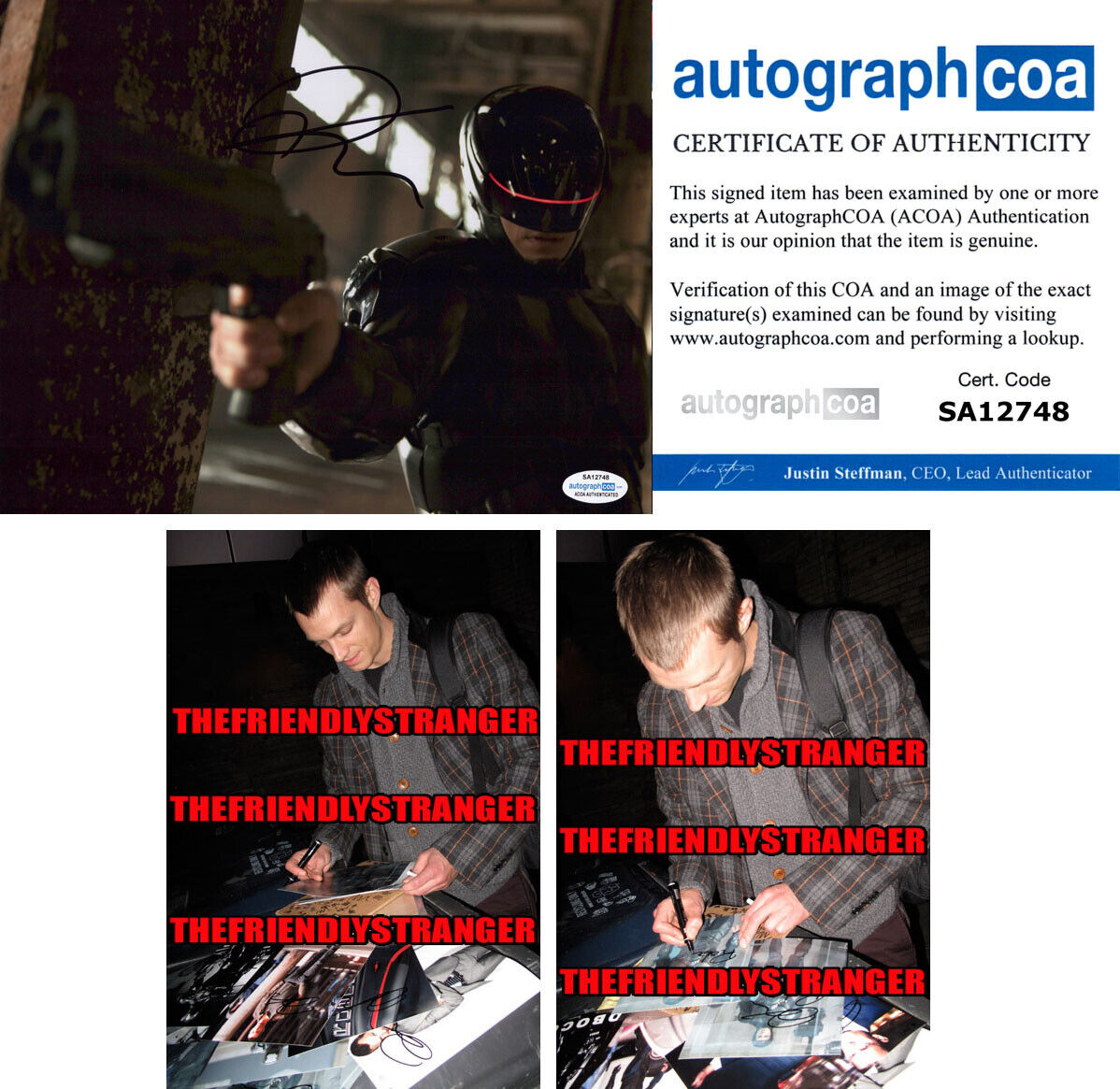 JOEL KINNAMAN signed Autographed ROBOCOP