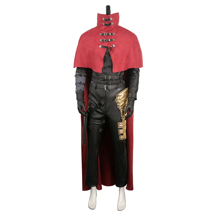 Final Fantasy Vincent Valentine Red Set Outfits Cosplay Costume Halloween Carnival Suit