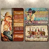 3PCS Cowgirls - Vintage Metal Signs Set - 20*30cm - Western