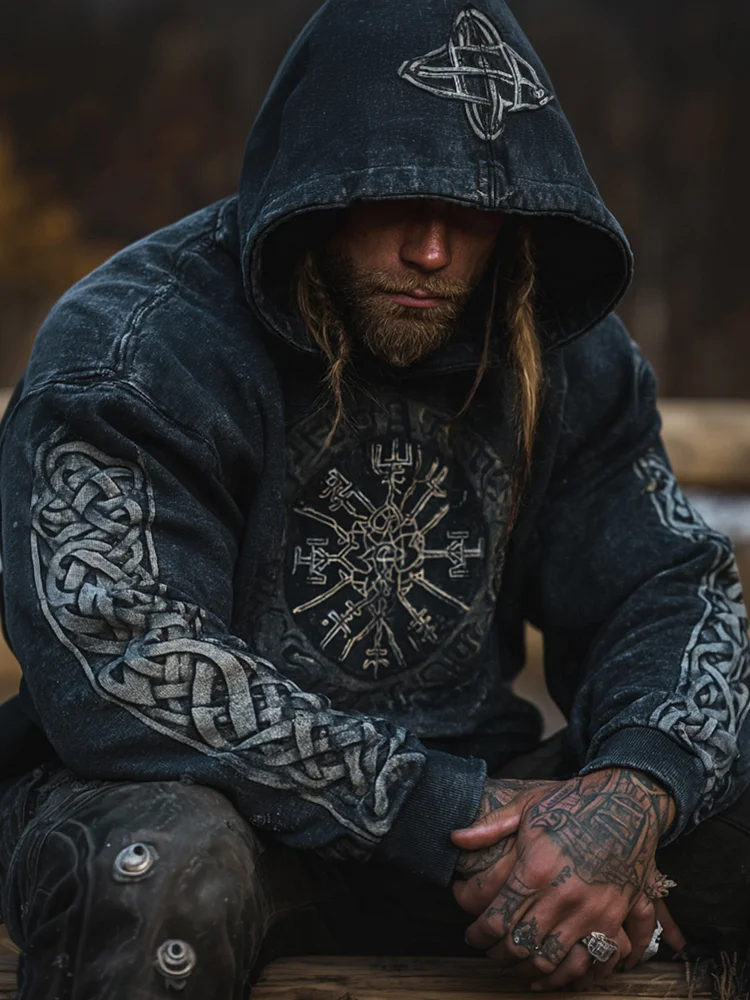 Herren Viking Kapuzen-Sweatshirt