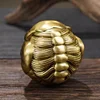 Pure brass fortune-bringing Pixiu fitness ball handle piece birthday gift for the elderly to relieve stress solid massage ball