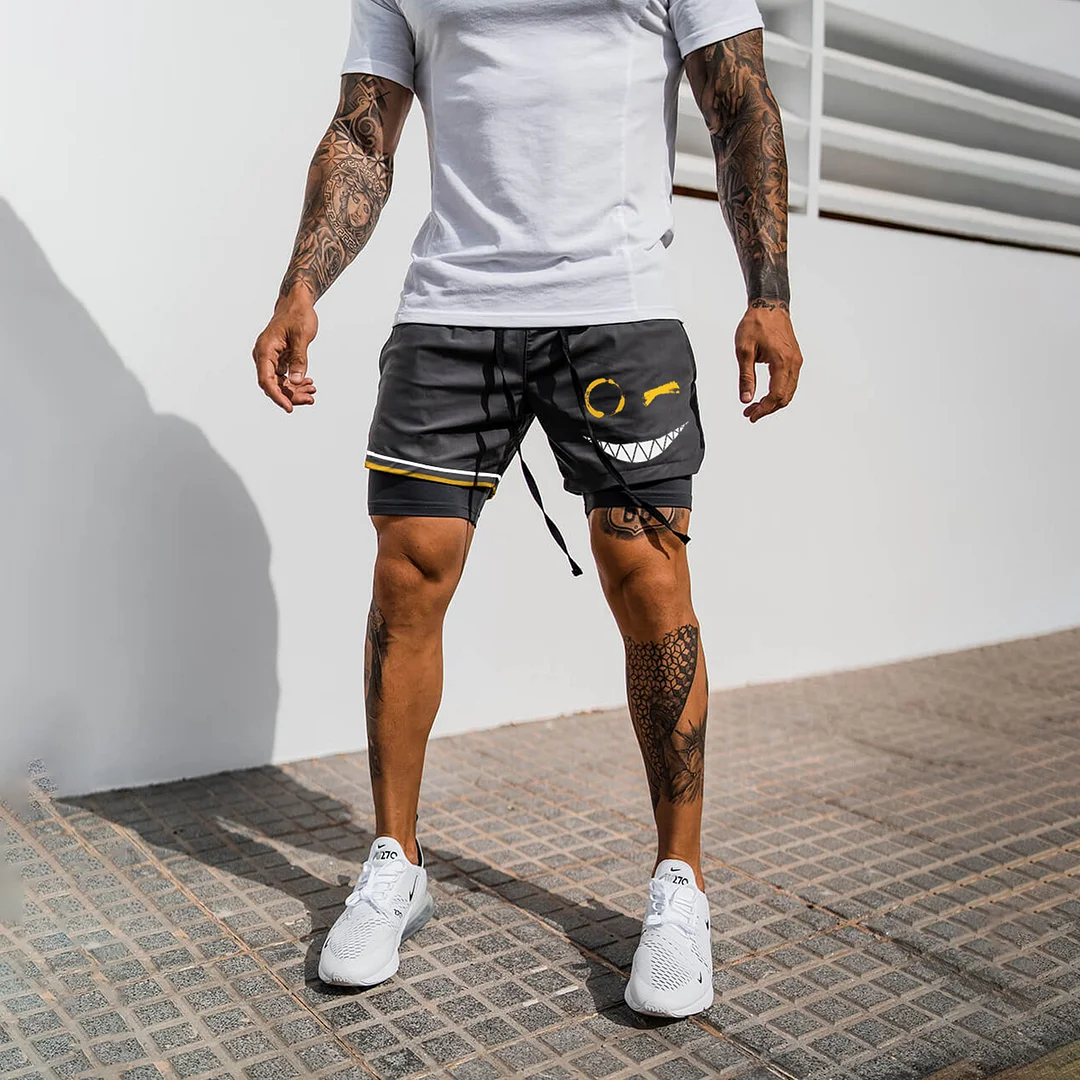 Men's Smiley Shorts Performance Shorts