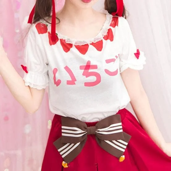 Kawaii Strawberry Tee Shirt SP153785