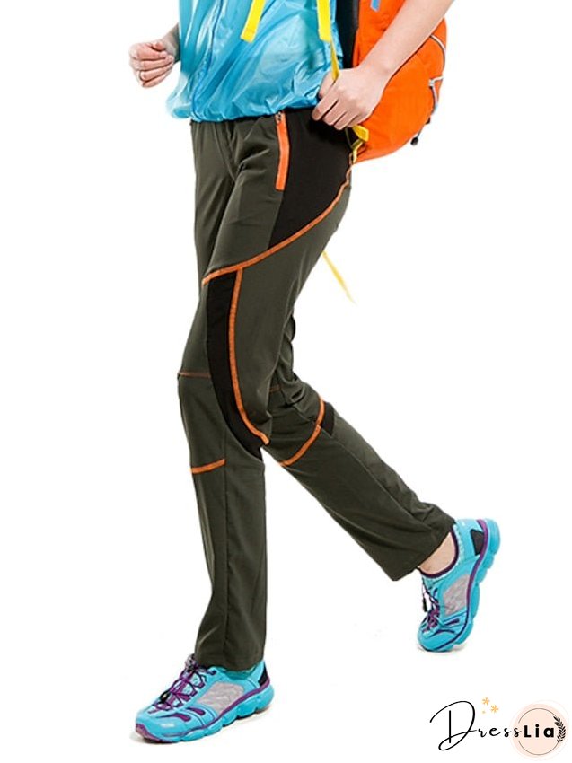 Women's Hiking Pants Trousers Patchwork Summer Outdoor Uv Resistant Breathable Quick Dry Lightweight Pants / Trousers