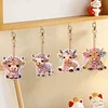 5Pcs DIY Yak Double Sided Special Shaped Diamond Painting Keychains