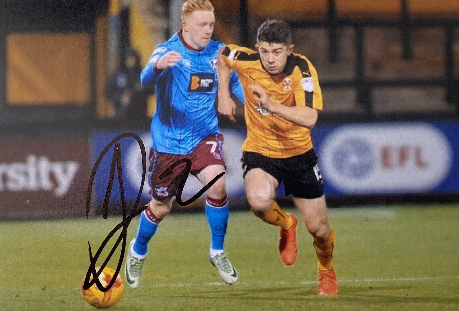 Sean Long Genuine Hand Signed Cambridge United 6X4 Photo Poster painting