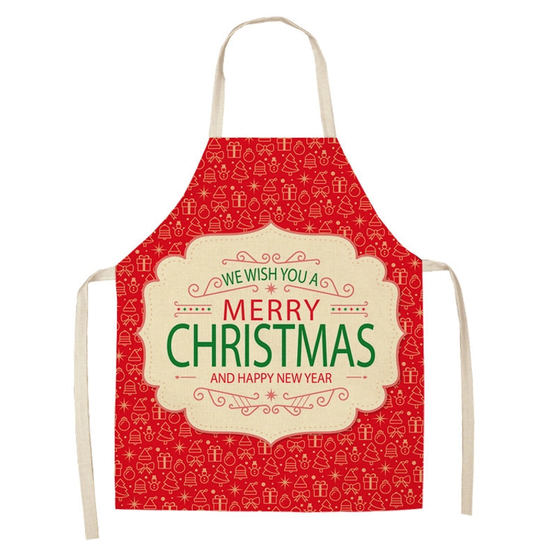 Christmas Cute Cartoon Polyester Apron 1 Piece