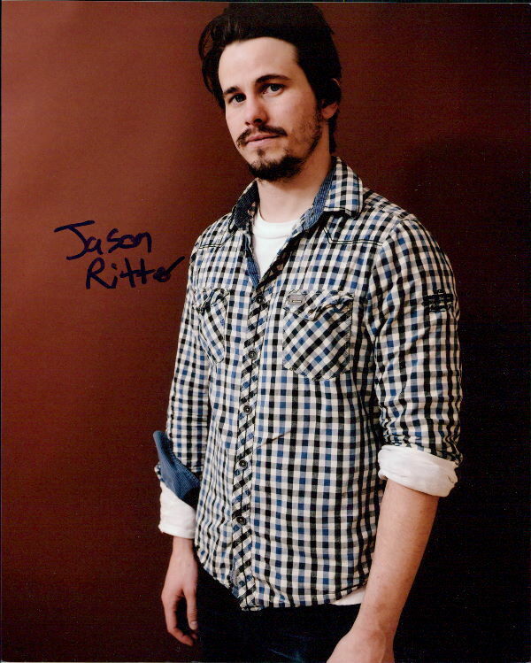 Jason Ritter signed 8x10 Photo Poster painting