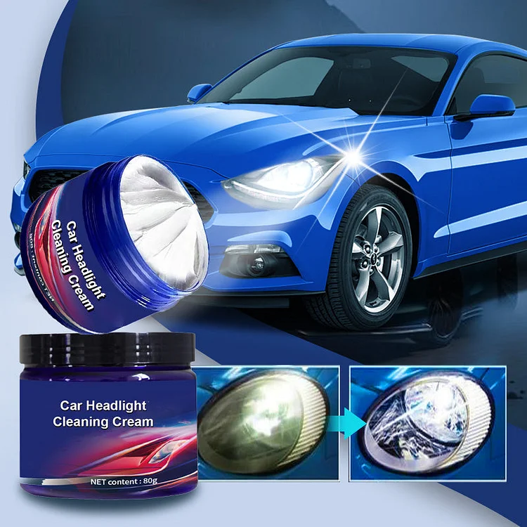 Car Headlight Restoration Cleaner Set