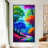 Colourful Trees - Round AB Drills Diamond Painting(45x75cm)