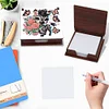 Schmetterling Zebra Holz Memo Pad Halter - 5d DIY Handwerk Aufbewahrungsbox
