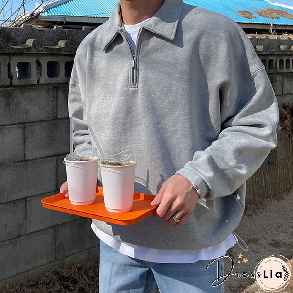 Mens Vintage Printed Casual Sweatshirt