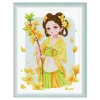 (US Local)Girl-11CT Stamped Cross Stitch Kit(49x65cm)
