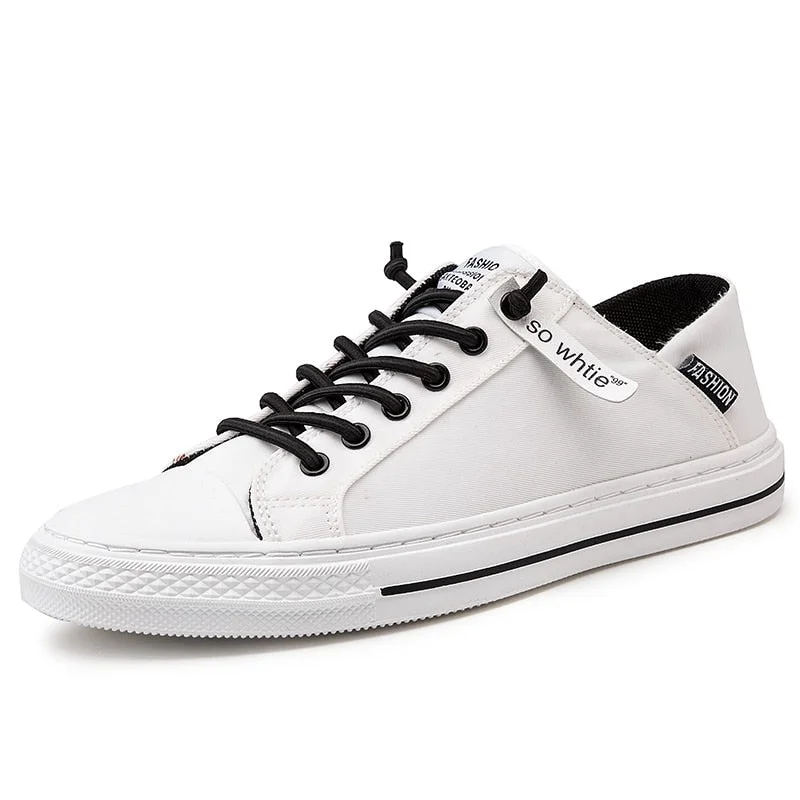 New canvas shoes, sneakers, sports casual white shoes, casual sports shoes, can step on the heel, lazy low-top canvas shoes
