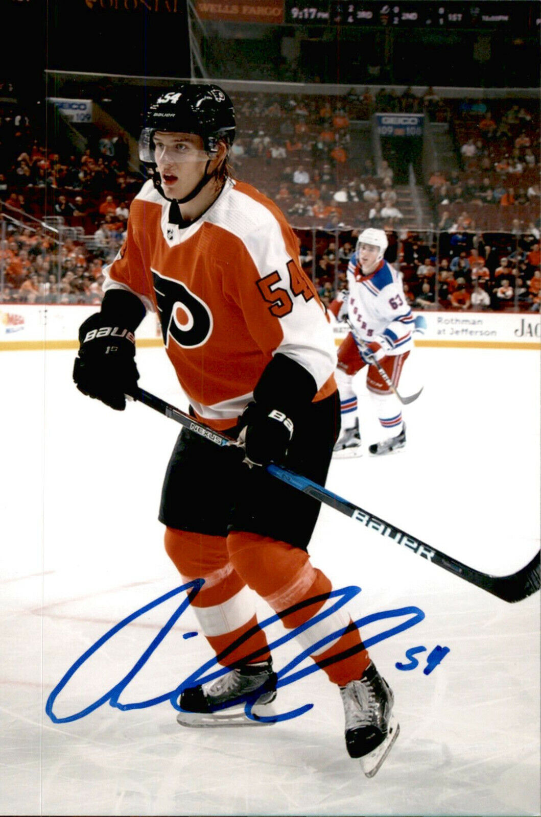 Oskar Lindblom SIGNED 4x6 Photo Poster painting PHILADELPHIA FLYERS