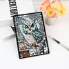 (US Local)5D DIY Owl Diamond Art Painting Notebook Kit Crystal Notepad Sketchbook Gifts