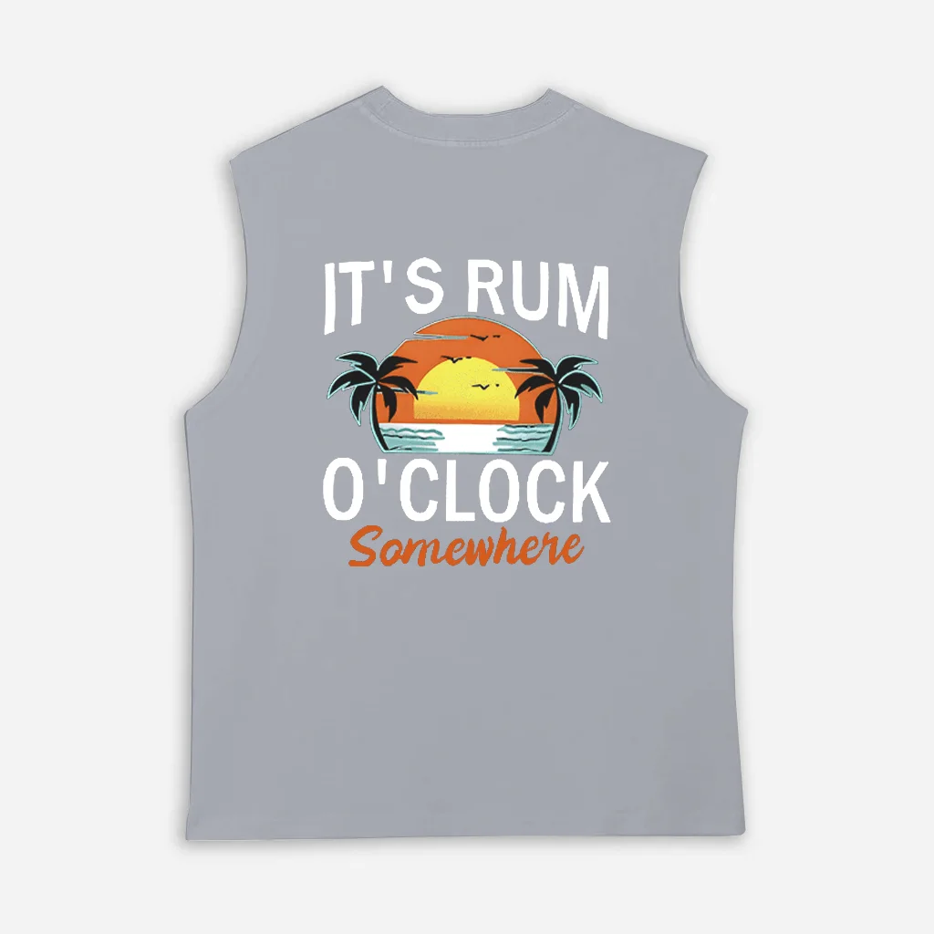  Tropical Sunset Graphic Tank Top for Men - Perfect for Summer Vacations
