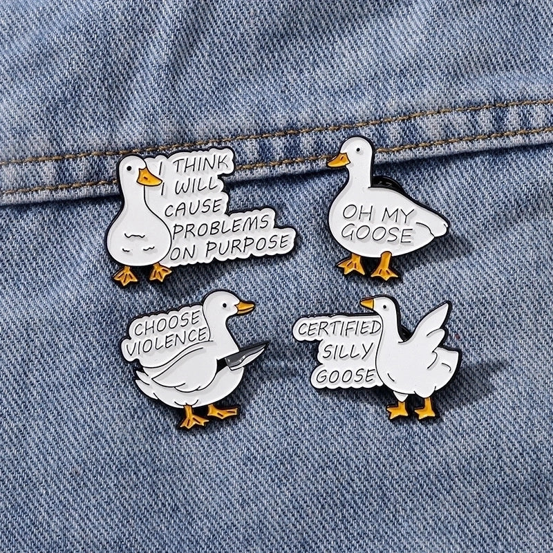 Cartoon Style Cute Streetwear Animal Alloy Unisex Brooches