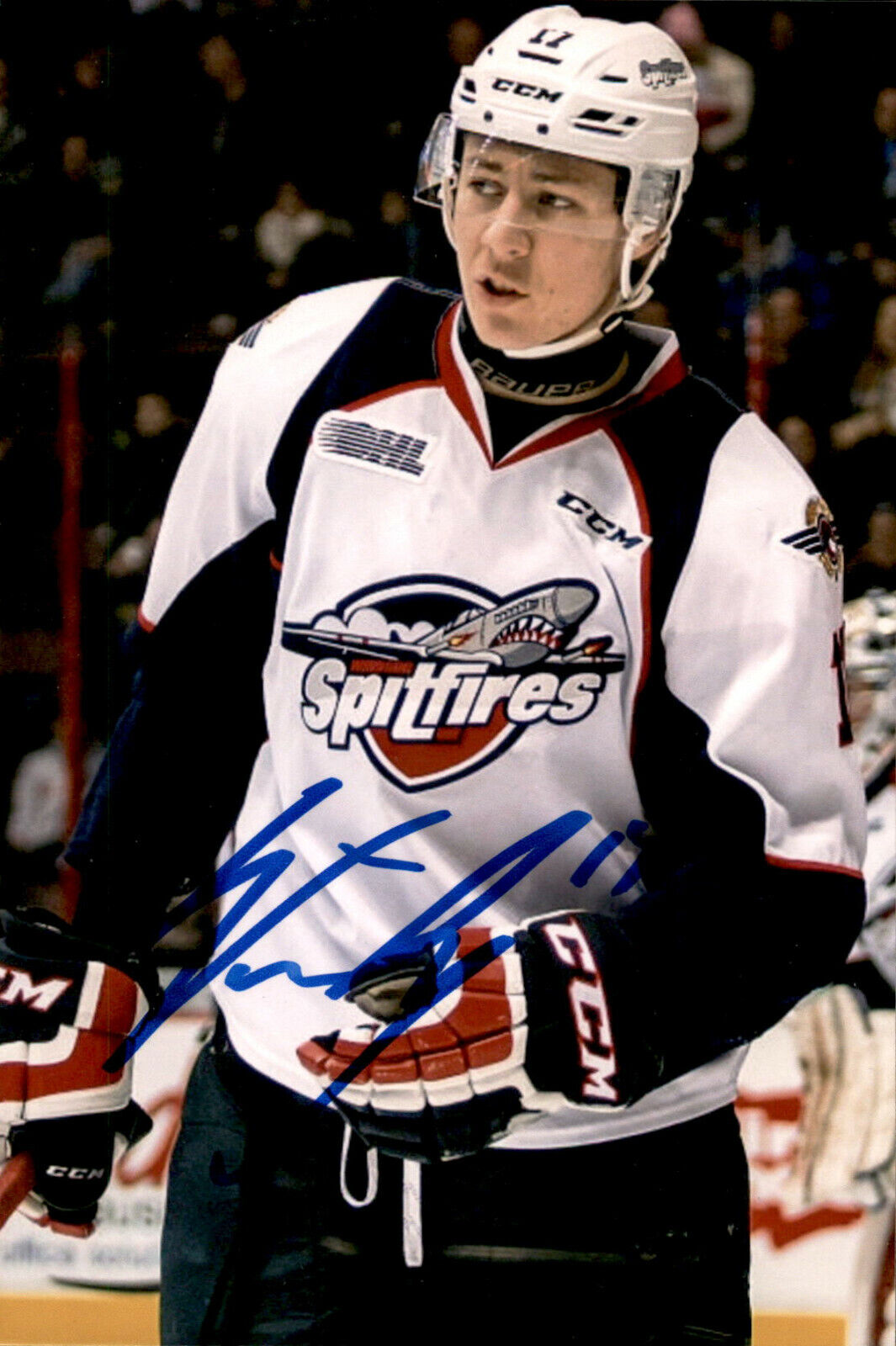 Logan Stanley SIGNED 4x6 Photo Poster painting WINDSOR SPITFIRES / WINNIPEG JETS #5