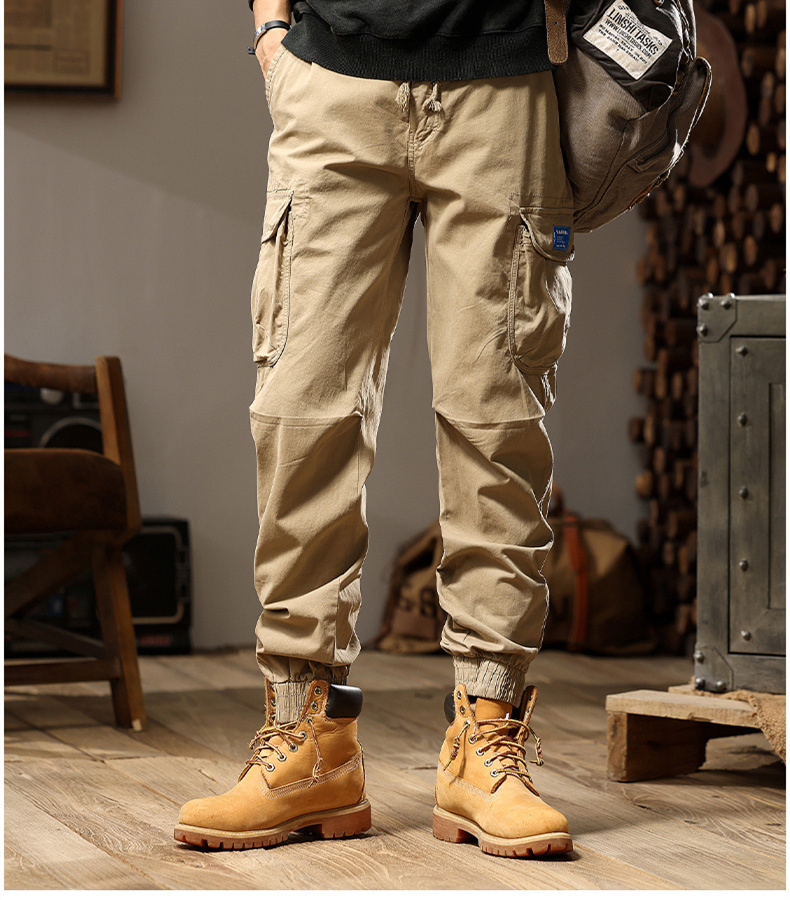 2025 Autumn New Youth Fashion Trend Versatile Workwear Pants Men's Comfortable Loose Fitting Workwear Pants Casual Pants | Wlmerlist