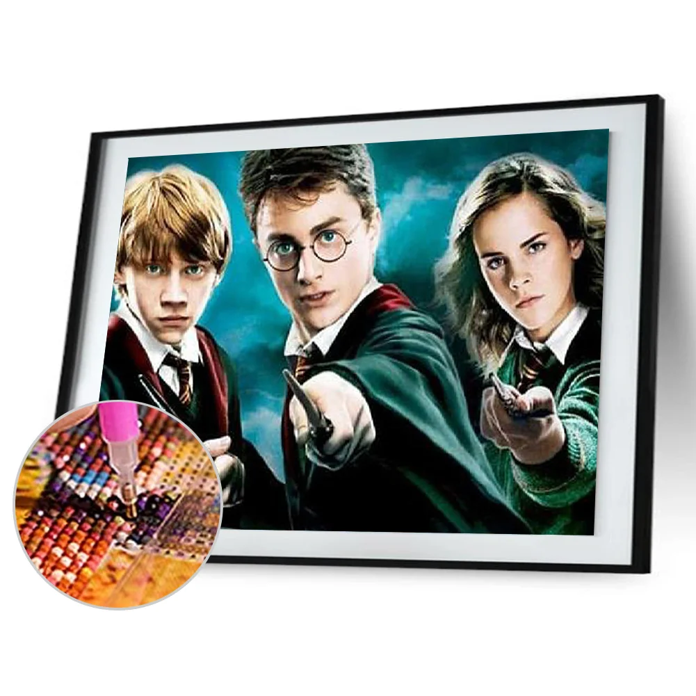 Harry Potter 40*30cm(canvas) full round drill diamond painting