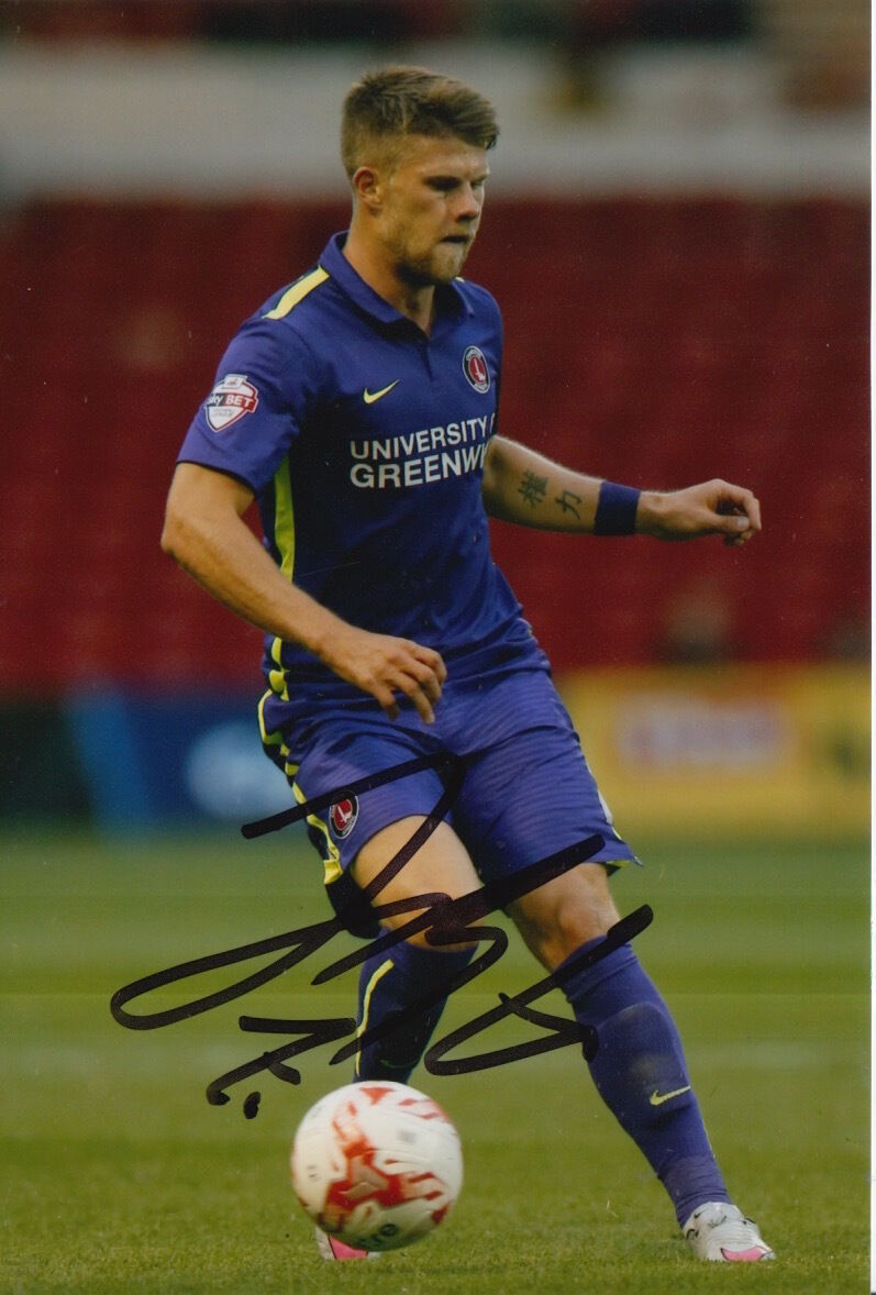 CHARLTON ATHLETIC HAND SIGNED JOHANN GUDMUNDSSON 6X4 Photo Poster painting 1.