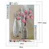 Volle runde Diamant Malerei Blume Vase Harz Mosaik Kunst Bild (C-VVV76)