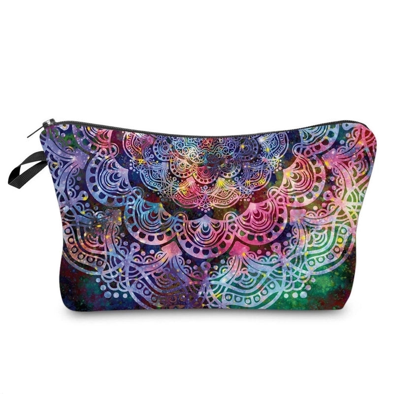 Women’s All Seasons Polyester Flower Vintage Style Square Cosmetic Bag