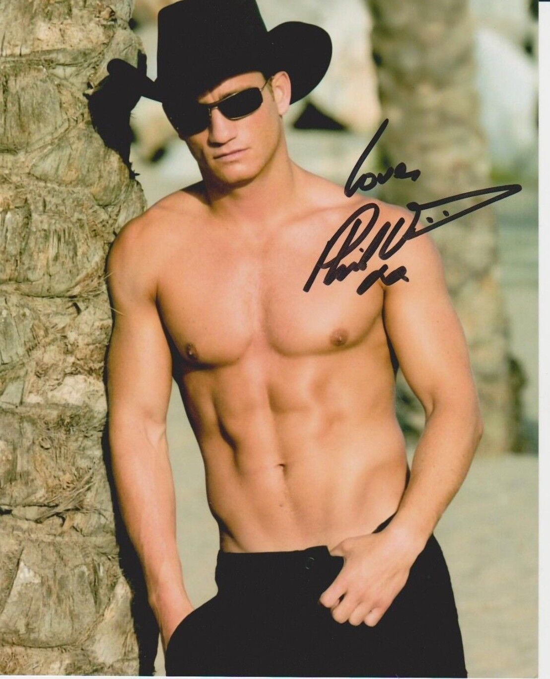 Philip Olivier Signed 8x10 Photo Poster painting -British Model / Star of DOCTOR WHO - SEXY G431