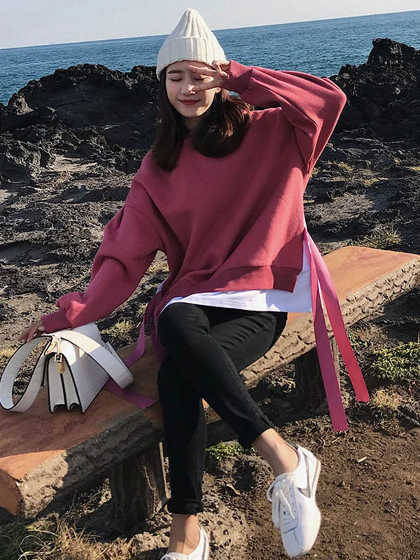 Leisure Warm Split-Joint Long Sleeve Hoodies