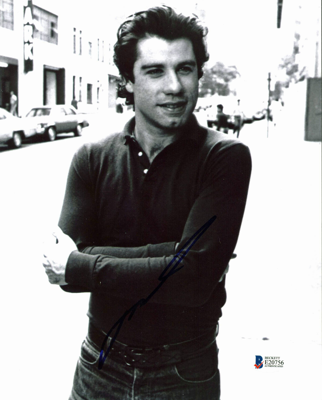 John Travolta Grease Authentic Signed 8x10 Photo Poster painting Autographed BAS #E20756