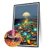 >SALE<Moon Seaside Shine Color Stone 5D DIY Diamond Painting Full Round Drill (A6047)