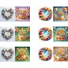 6PCS DIY Diamond Art Greeting Cards Birthday Theme Congratulations Cards & Gifts