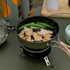 6800W Camping Gas Stove with Storage Bag Foldable Picnic Stove Cooking Accessory