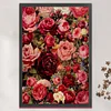 (US Only)Rose Printed Cross Stitch Kit 50x74cm DIY 11CT Thread Art Needlework Home Art