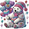 Diamond Painting-DIY Crystal Rhinestone Valentine Polar Bear