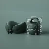 Portable U-Shaped Pillow Travel and Airplane Neck Pillow, Memory Foam, Support, Neck, Head Chin - Soft, Lightweight, Washable, Easy to Carry
