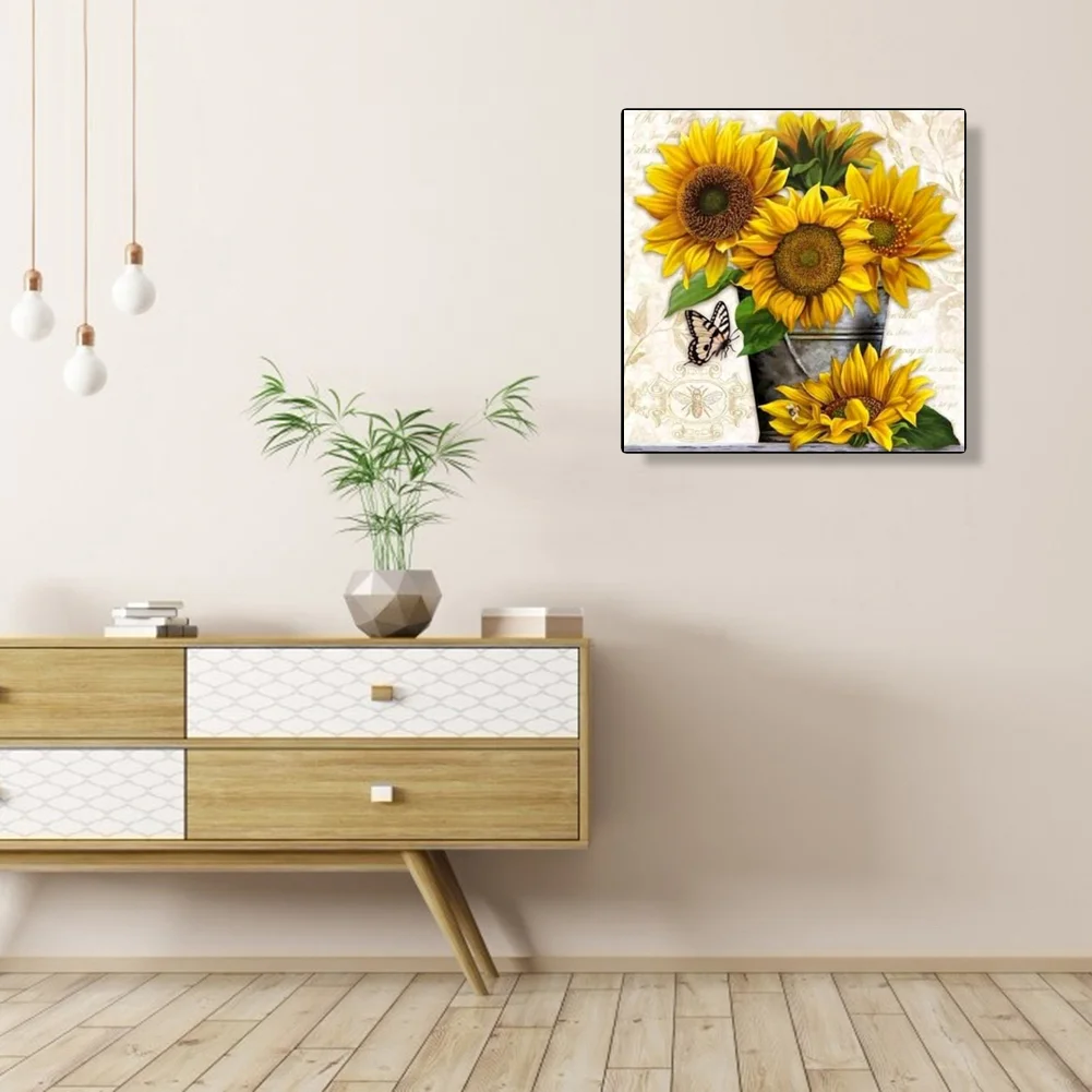 11ct 3-Strand Stampted Cross Stitch - Sunflower(36*36cm)