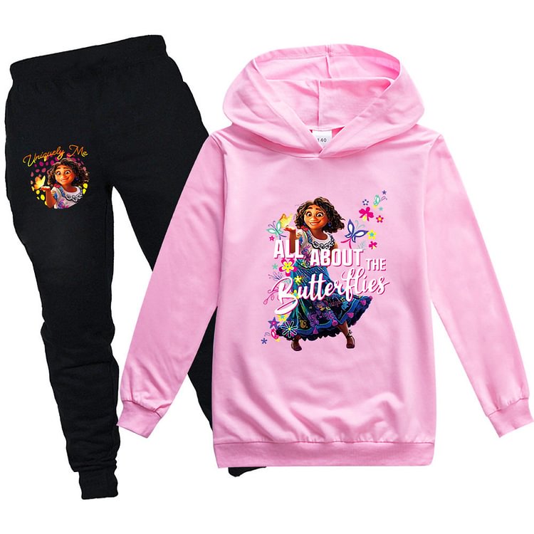 Mayoulove Kids Encanto Mirabel Hooded Shirt and Pants 2pcs-Mayoulove