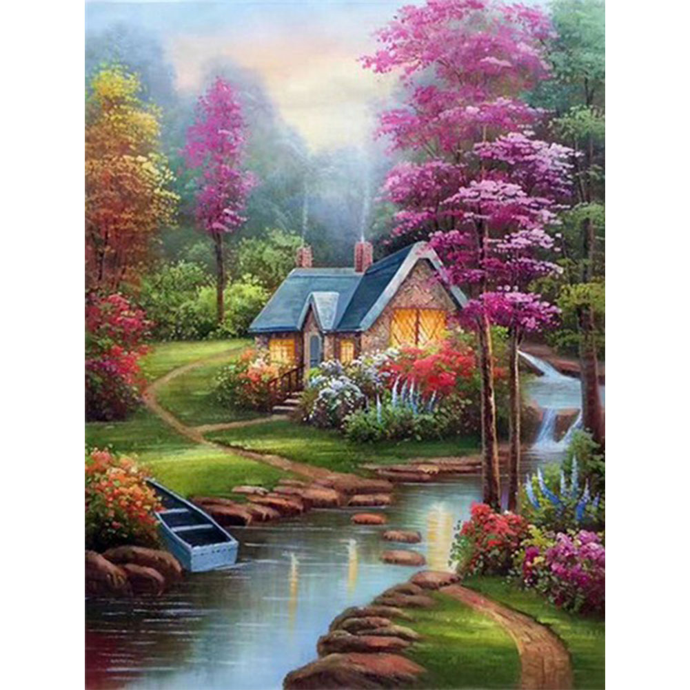 

Woods Hut - Square Drill Diamond Painting - 50*60CM (Big Size), 501 Original