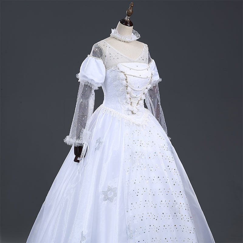 Alice in Wonderland White Queen Dress Cosplay Costume
