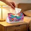 Butterfly Diamond Painting Tissue Box Cover DIY Desk Organizer