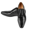 Handmade Mens Leather Oxford Dress Shoes-Leather Sole