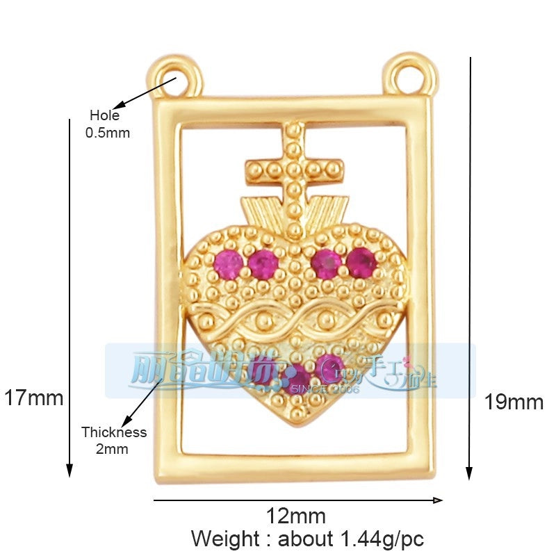 1 Piece 17*24mm 20 * 23mm Copper Human Pendant Jewelry Accessories