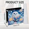 Porte-stylo diamant hibou-acrylique
