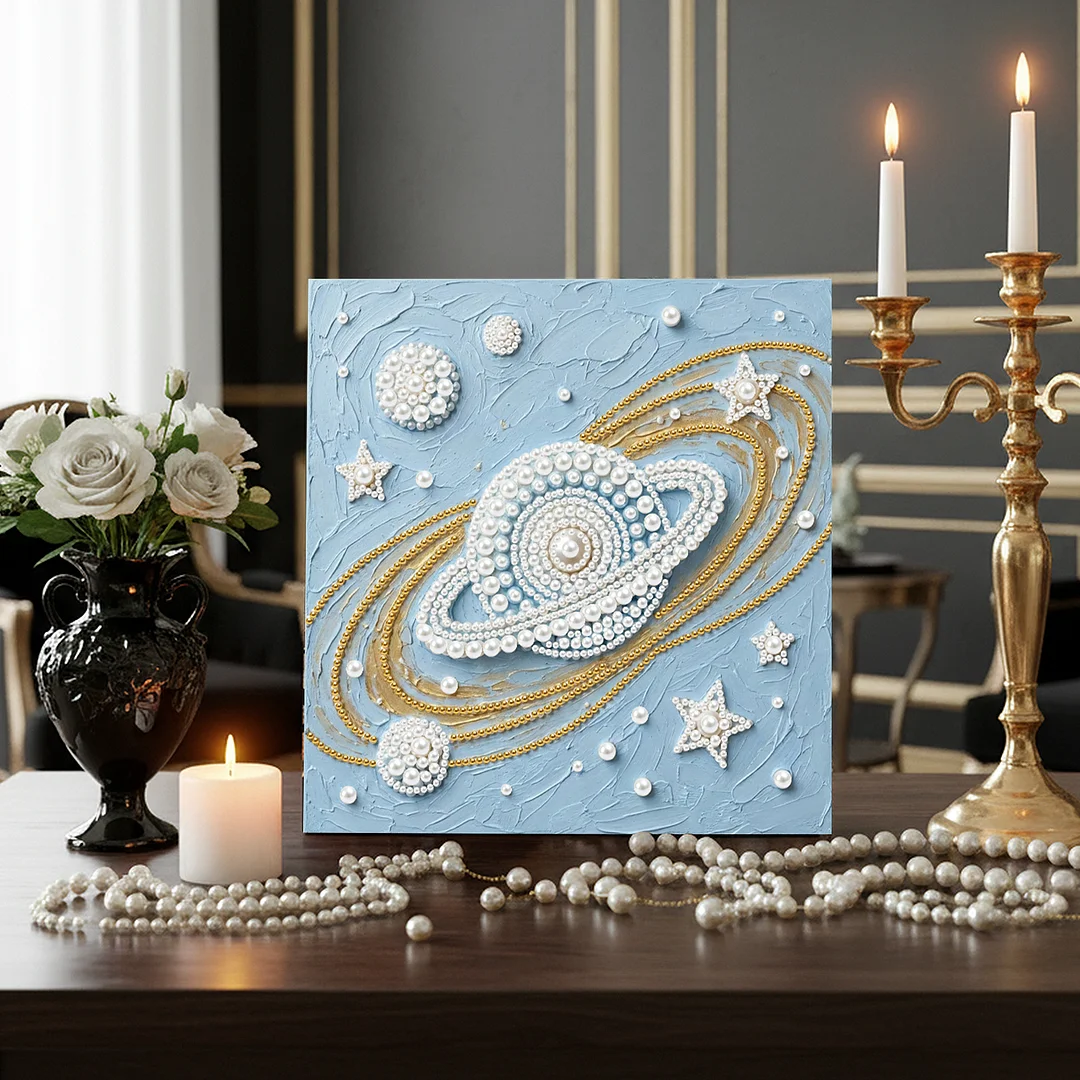 Starry Sky - DIY Pearl Diamond Art Kit With Frame 25*25cm
