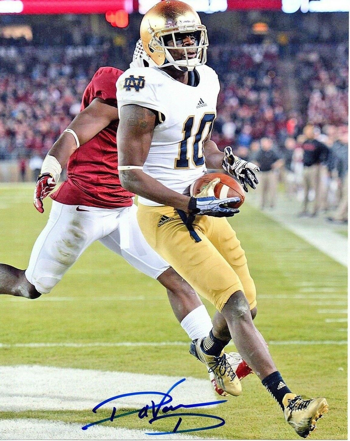 DaVaris Daniels Notre Dame Irish signed autographed 8x10 football Photo Poster painting c