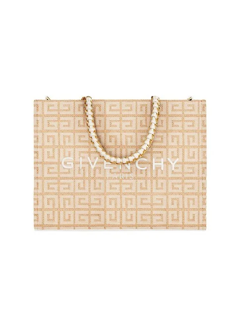Givenchy Small G Tote Shopping Bag In 4G Jute