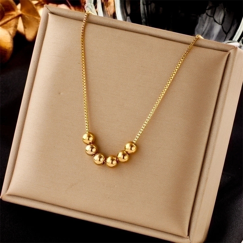Fashion Geometric 304 Stainless Steel 18K Gold Plated Plating Stainless Steel Necklaces