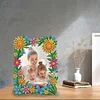 DIY Special Shape Flower Table Top Diamond Painting Photo Frame Kit